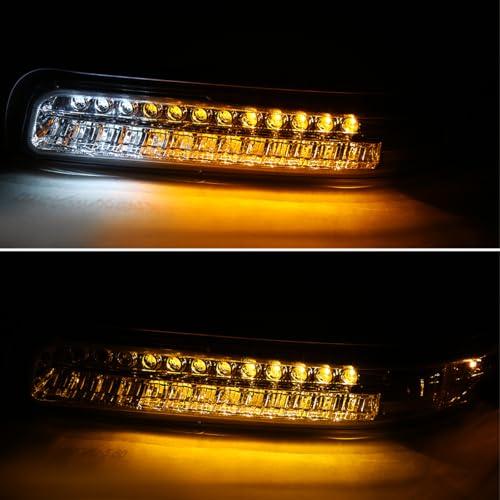 【並行輸入品】Spec D Tuning 2LB SIV99CLED RS バンパーライト (クローム/アンバー) SPEC D TUNINGの画像
