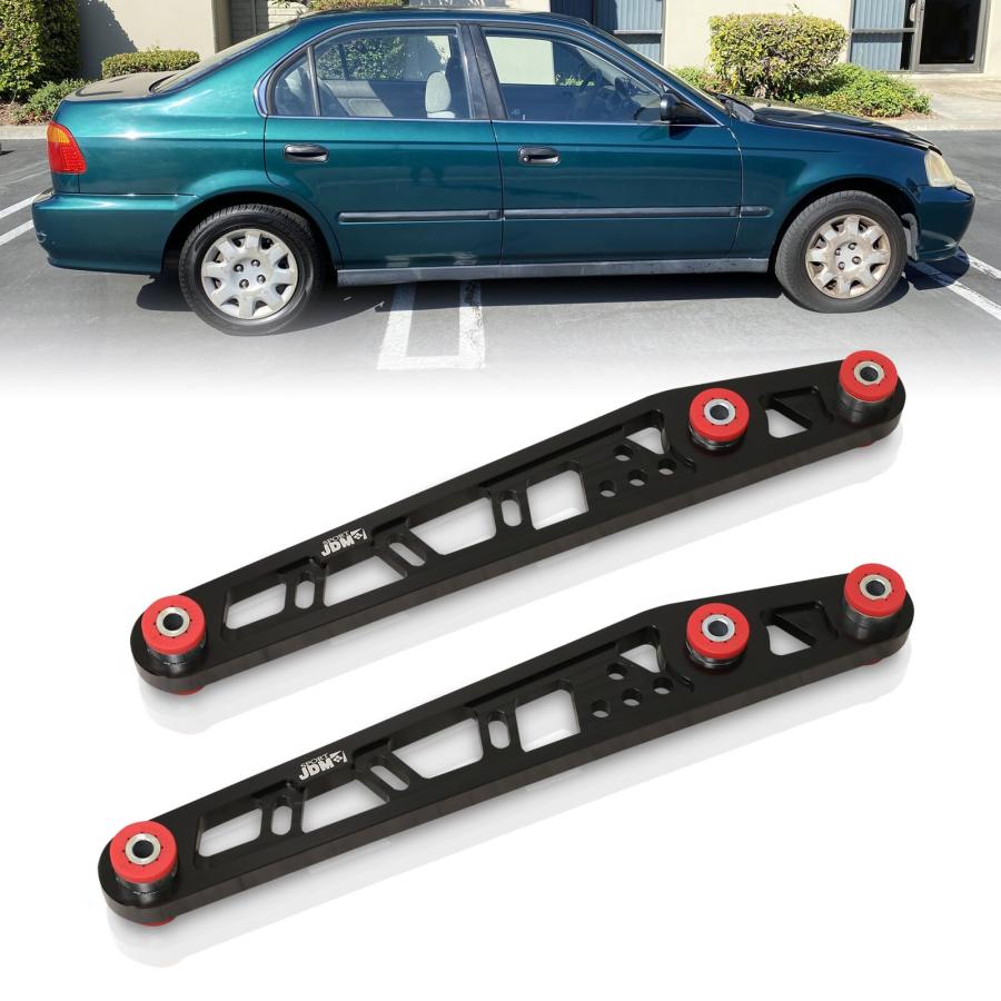 【並行輸入品】 AJP Distributors Black JDM Aluminum LCA Rear Lower Control Armsの画像