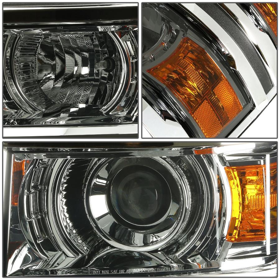 【並行輸入品】DNA Motoring HLHPLCSIL14SMAM ハロープロジェクターヘッドライト(運転席と助手席側) DNA MOTORの画像