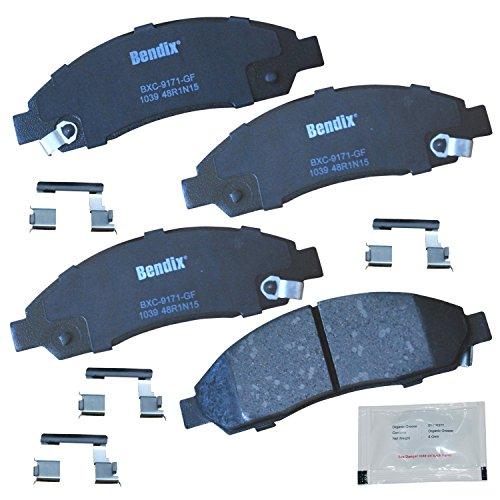 Bendix プレミアムコッパーフリー CFC1039 セラミックブレーキパッド(取り付け金具フロント付き) 4個パック Bend 並行輸入品_1