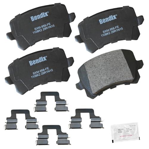 Bendix プレミアム銅フリー CFM1108K2 セミメタリック ブレーキパッド (リア取り付け用ハードウェア付き) Bend 並行輸入品の画像