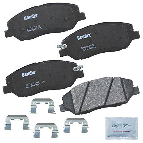 Bendix プレミアム 銅不使用 CFC1202 セラミックブレーキパッド (取り付けハードウェアフロント付き) Bendix 並行輸入品_1