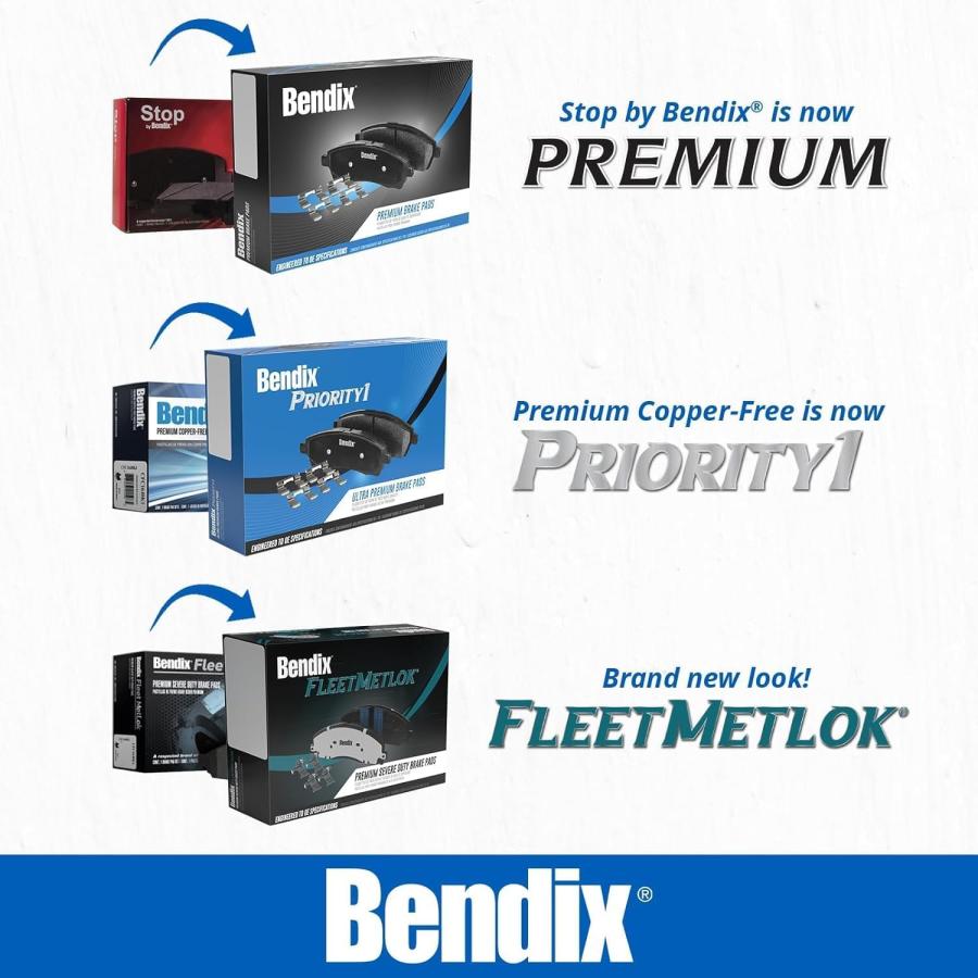 Bendix プレミアム銅フリー CFM1634 セミメタリック ブレーキパッド(フロント) Bendix Priority1 C 並行輸入品の画像