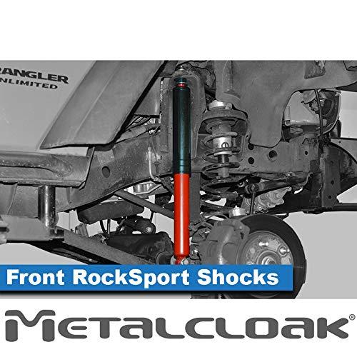 【並行輸入品】MetalCloakのRocksport RED パフォーマンスロングトラベルショックアブソーバー、リフティングJKラングラーフロ_7