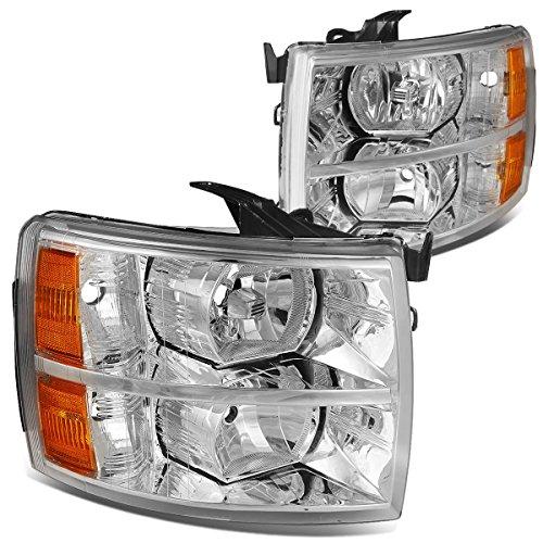 【並行輸入品】DNA MOTORING HL OH CSIL07 CH AM クロムアンバーヘッドライトペア 07 13 Silverado 1の画像