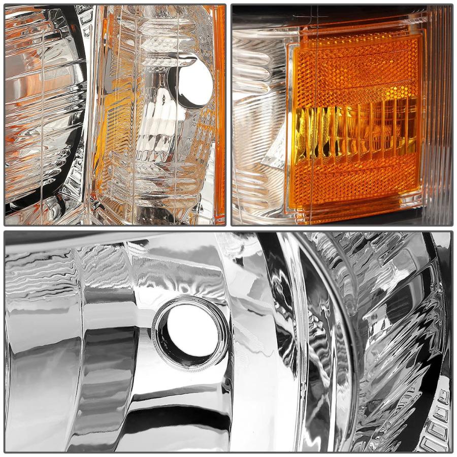 【並行輸入品】DNA MOTORING HL OH CSIL07 CH AM クロムアンバーヘッドライトペア 07 13 Silverado 1の画像