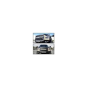 【並行輸入品】Spec D Tuning ブラック プロジェクターヘッドライト + LEDバー 2015 2017 Ford F150に対応 左の画像