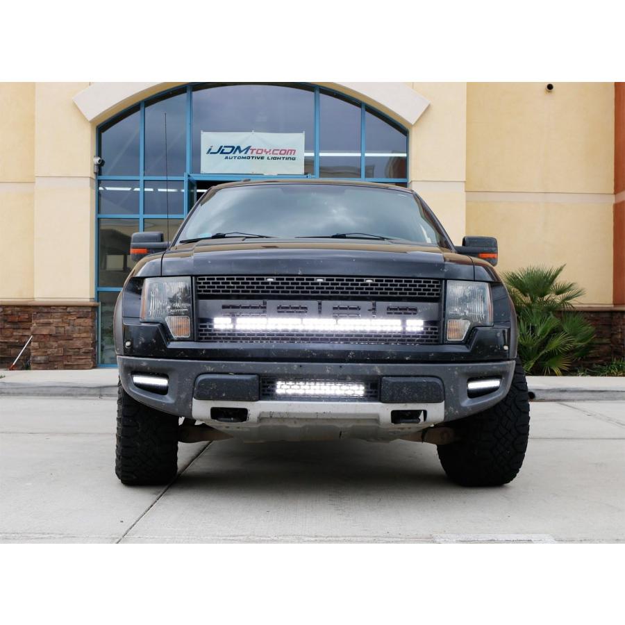 【並行輸入品】iJDMTOY グリルマウント40インチLEDライトバーキット 2009 14フォードF150 \u0026 Raptorに対応 240Wハの画像