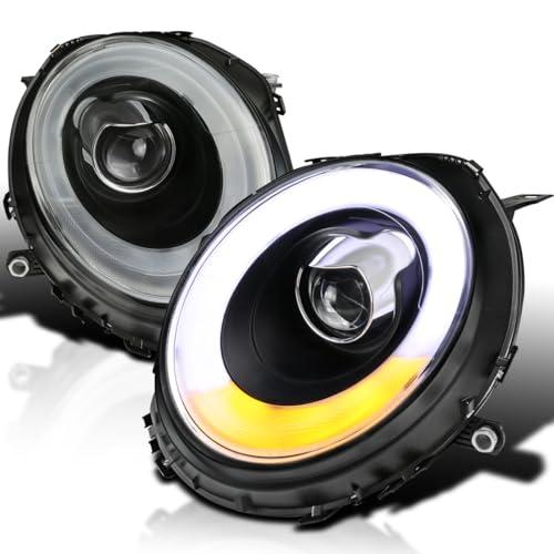 【並行輸入品】Spec D Tuning Halo Rims LED ウインカー ブラック プロジェクター ヘッドライト 2007 2013 Rの画像