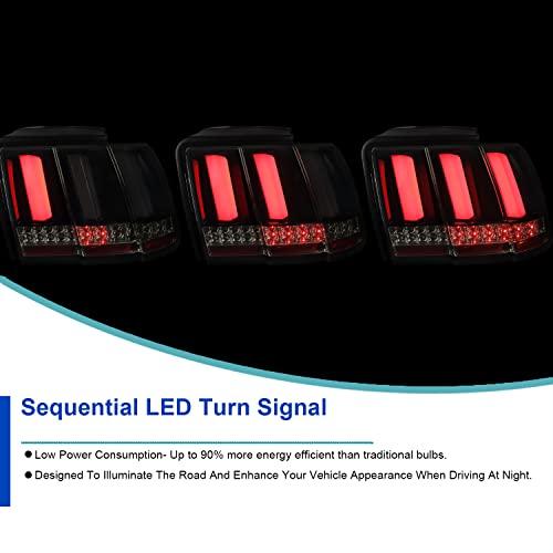【並行輸入品】Spec D Tuning LT MST99BBLED SQ TM ブラックテールライト (フェイスリフトシーケンシャルLED光沢