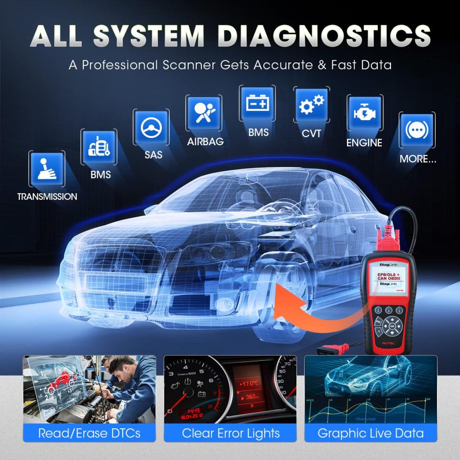 Autel diaglink obd2 診断機、bmw/トヨタ/日産/スズキなど対応
