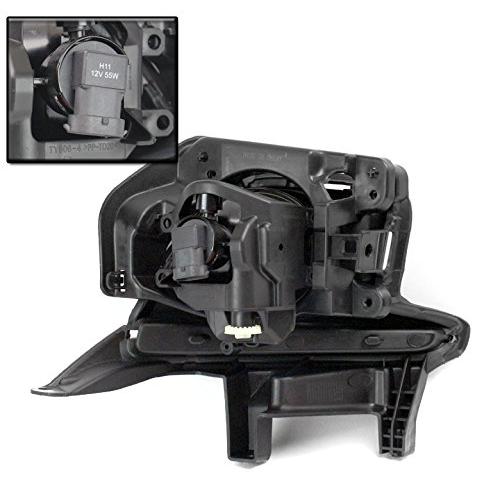ZMAUTOPARTS Bumper Driving Fog Lights Lamps Chrome w/LED DRL Bez 並行輸入品の画像