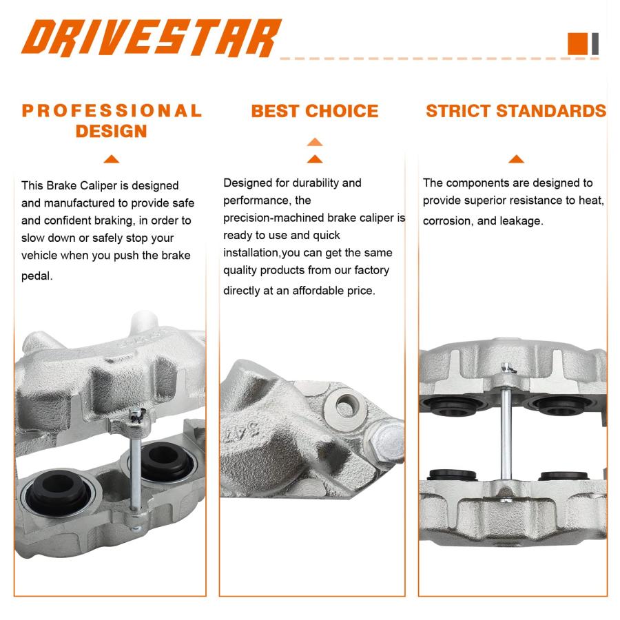 DRIVESTAR 187017 Left Front Brake Caliper for Chevy Corvette 196 並行輸入品の画像
