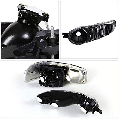 Auto Dynasty Compatible with GMC Yukon 4pc Pair of Black Amber C 並行輸入品の画像