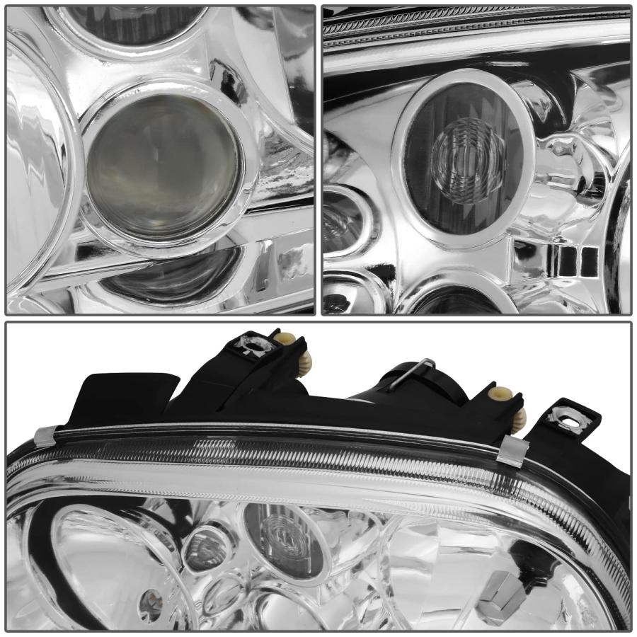 【並行輸入品】DNA Motoring HL OH VWGOLF99 CH ヘッドライトアセンブリ 運転席と助手席側 DNA MOTORINGの画像