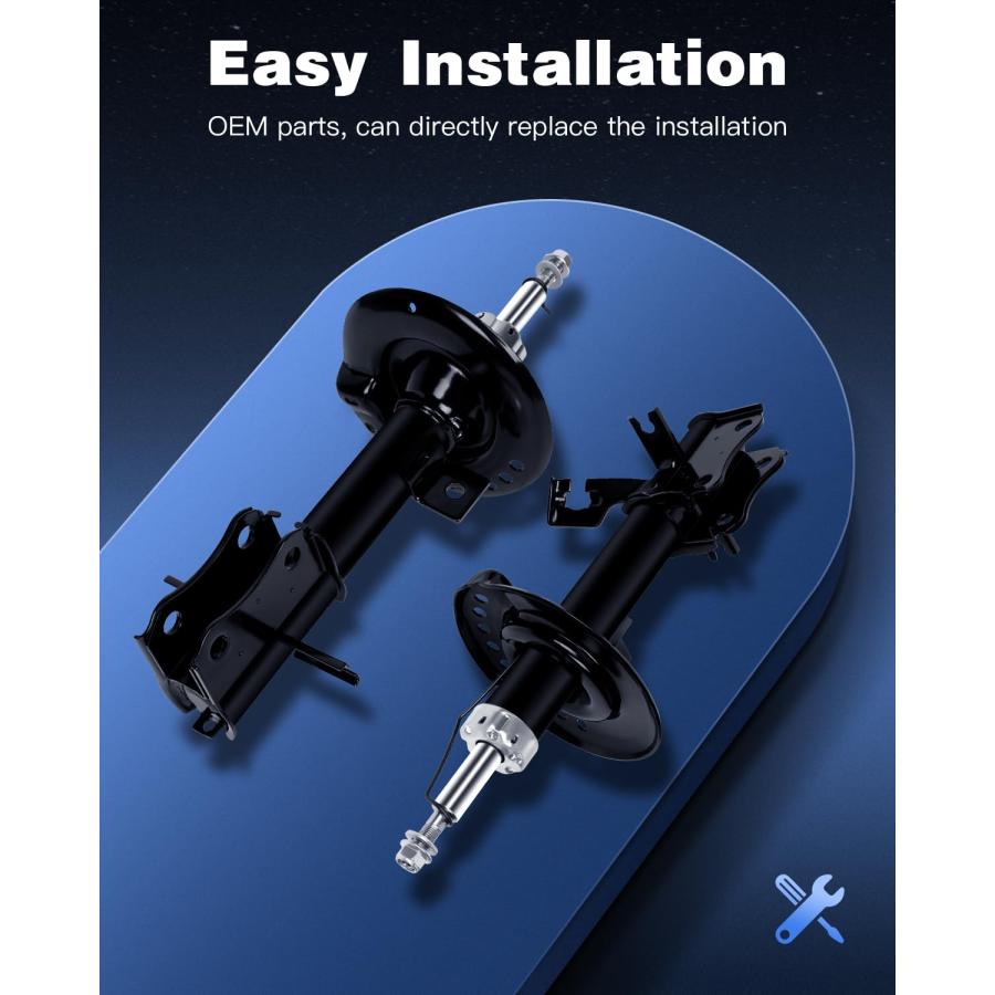 購入者専用品 ECCPP 2個 フロント ショック ストラット アブソーバーキット 09 10 11