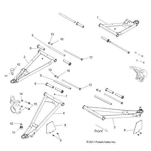 Polaris RZR Control Arm, Front, Upper, Right, Voodoo Blue, Genui 並行輸入品の画像