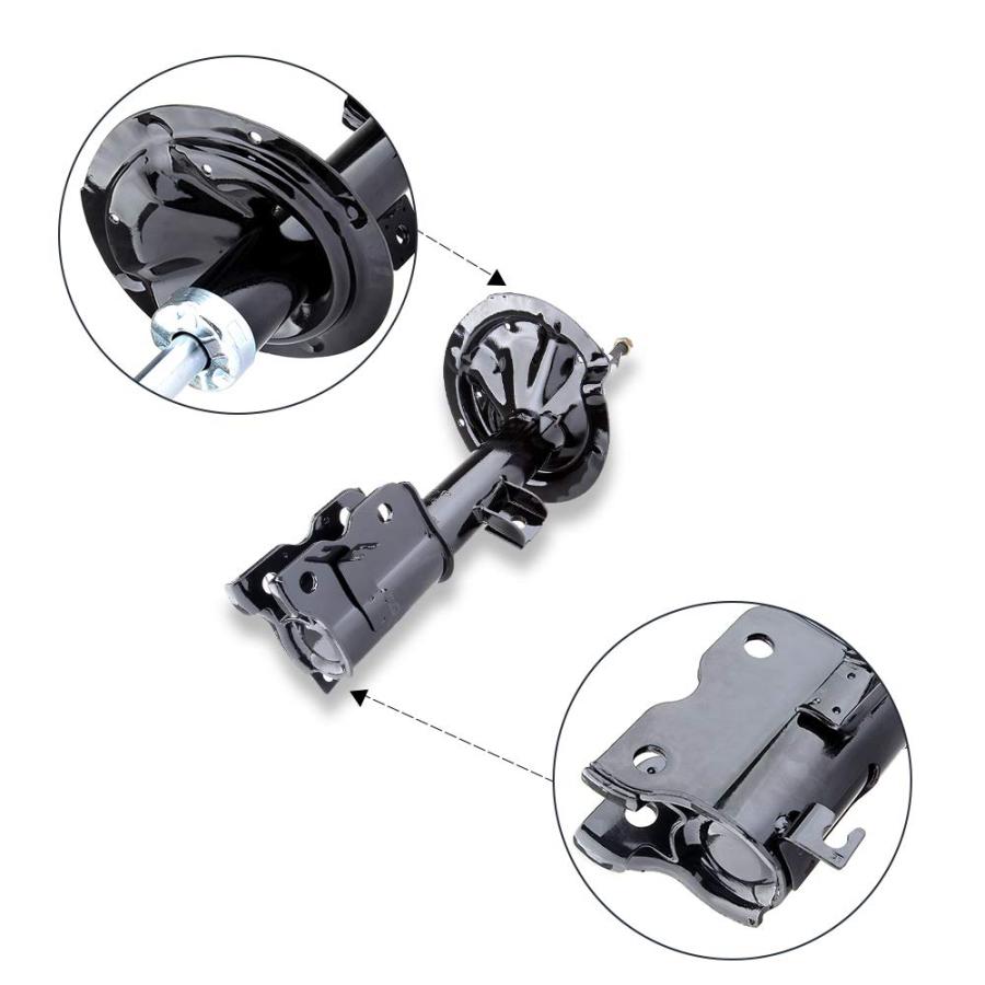 ショックストラット、ECCPP フロントペアショックアブソーバーストラットキット 2003 2004 2005 2006 2007 並行輸入品の画像