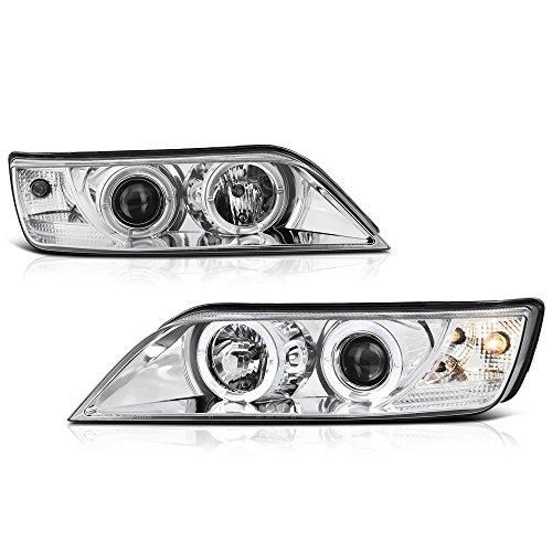[For 1996 2002 BMW Z3] LED Halo Ring Chrome Projector Headlight  並行輸入品の画像