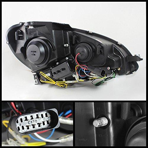 【並行輸入品】 AKKON   For Benz W204 C Class 4 Doors Sedan Black Bezel DRL LEDの画像