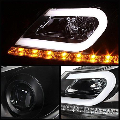 【並行輸入品】 AKKON   For Benz W204 C Class 4 Doors Sedan Black Bezel DRL LEDの画像