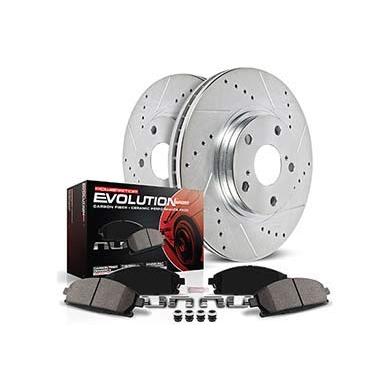 Power Stop K6963 リアブレーキキット ドリル/スロットブレーキローターとZ23エボリューションセラミックブレーキパ 並行輸入品_5