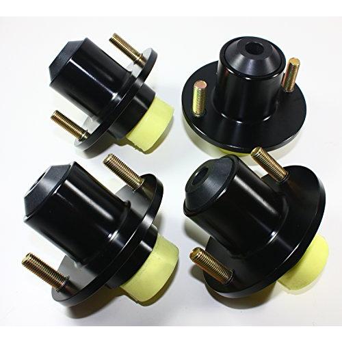 4 Pcs Set Black JDM Suspension Coilover Shocks Strut Top Hat Mou 並行輸入品の画像
