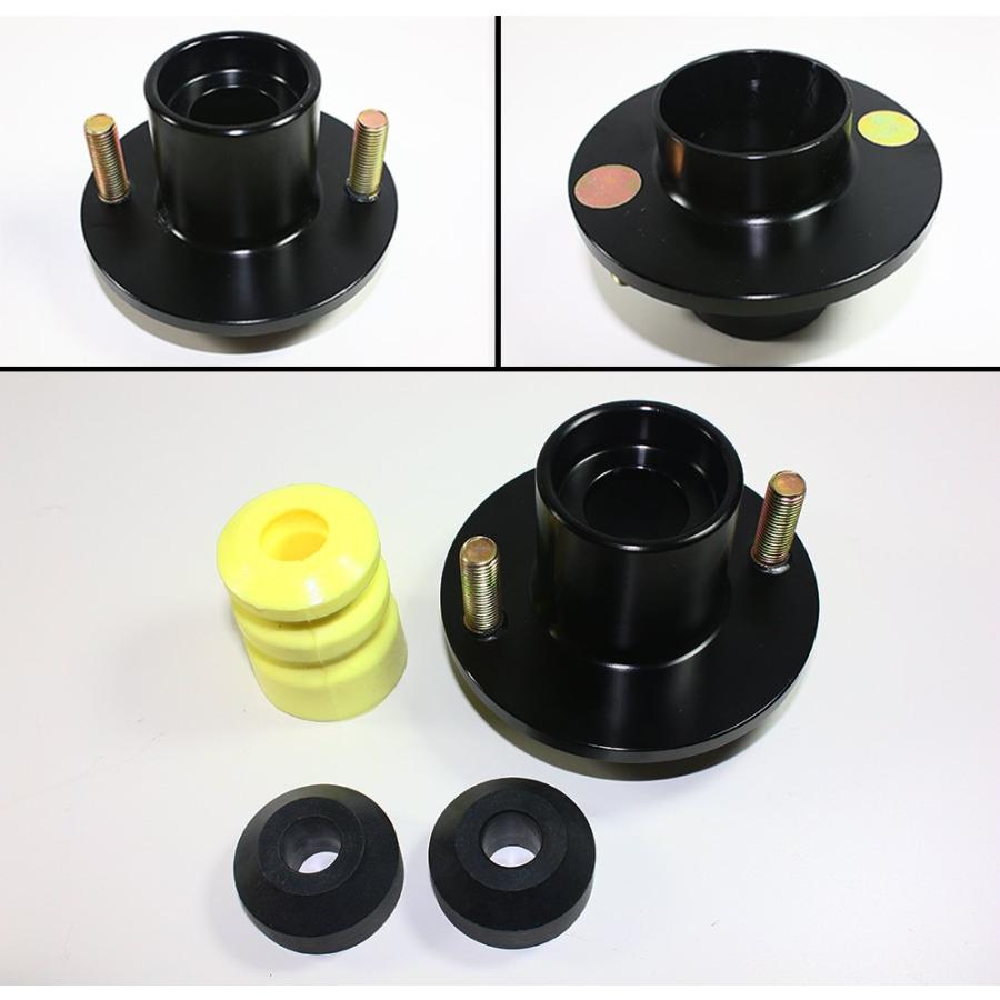 4 Pcs Set Black JDM Suspension Coilover Shocks Strut Top Hat Mou 並行輸入品の画像