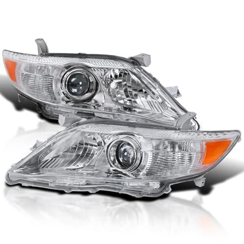 【並行輸入品】Spec D Tuning Chrome プロジェクター ヘッドライト 2010 2011 トヨタ カムリ オール、左 + 右ペア_1