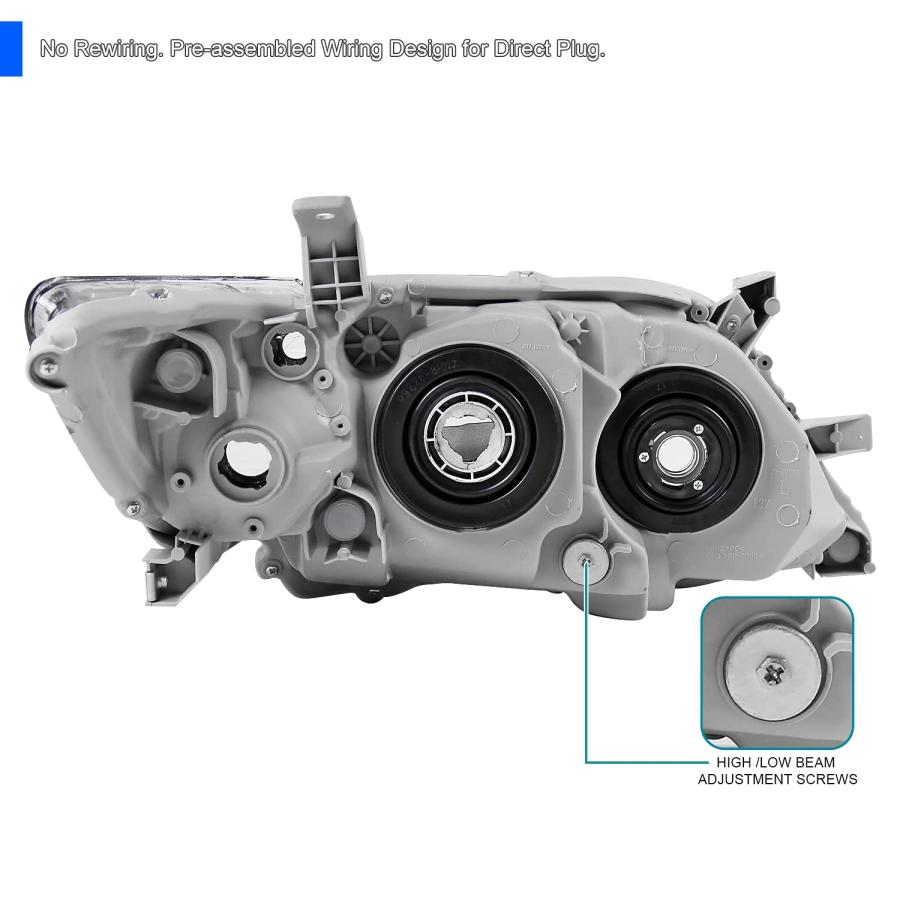【並行輸入品】Spec D Tuning Chrome プロジェクター ヘッドライト 2010 2011 トヨタ カムリ オール、左 + 右ペア_9