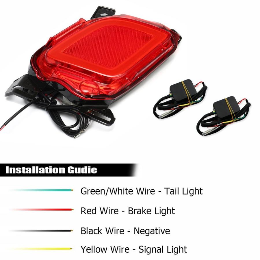 GTINTHEBOX LEDリアバンパーリフレクターライト 2個 GTINTHEBOX LED Rear Bumper Refle 並行輸入品の画像