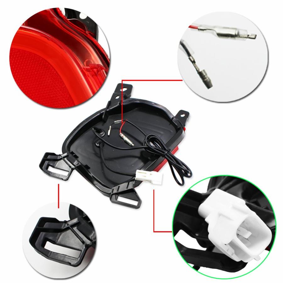 GTINTHEBOX LEDリアバンパーリフレクターライト 2個 GTINTHEBOX LED Rear Bumper Refle 並行輸入品の画像