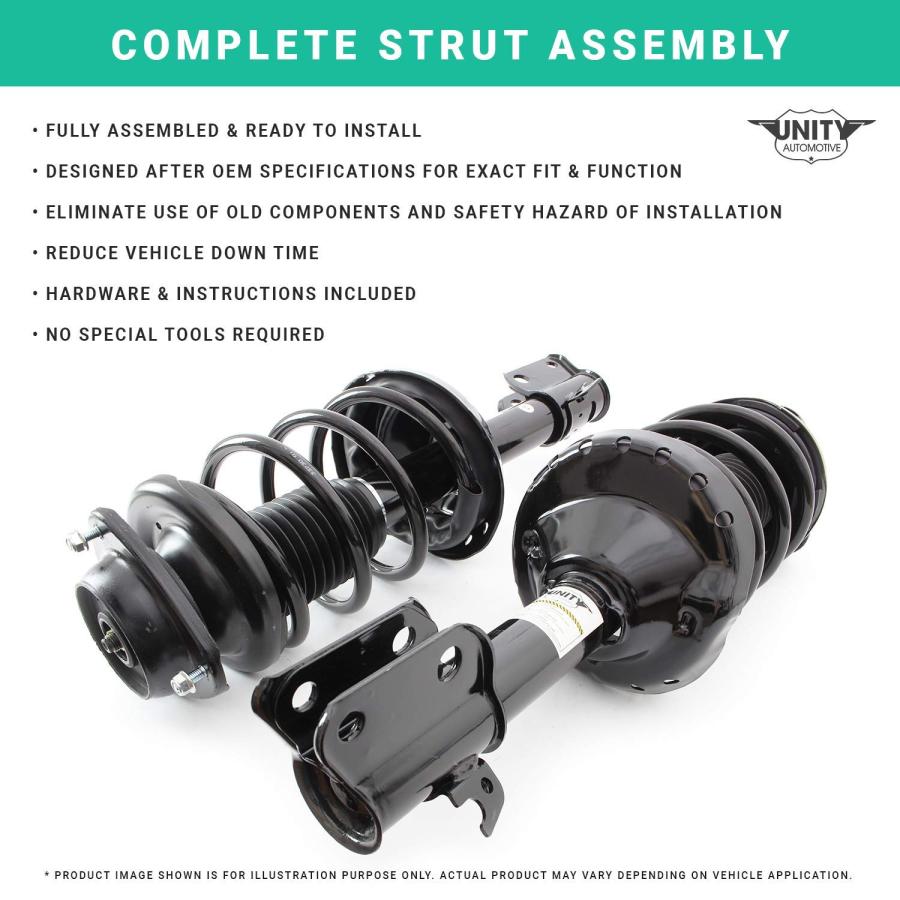 Unity Automotive Compatible for Complete Strut Assembly 2009 2014
