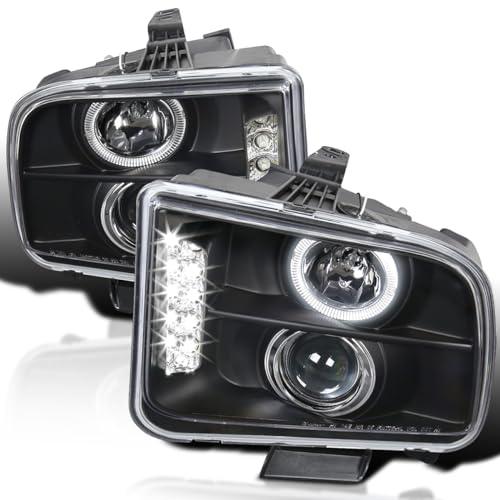 Spec D Tuning LHP MST05JM TM ブラック プロジェクター ヘッドライト (Halo LED) Spec  並行輸入品の画像