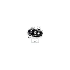 Spec D Tuning LHP GLF99JM 8V2 TM ブラックプロジェクターヘッドライト (R8スタイルハローLED信 並行輸入品の画像