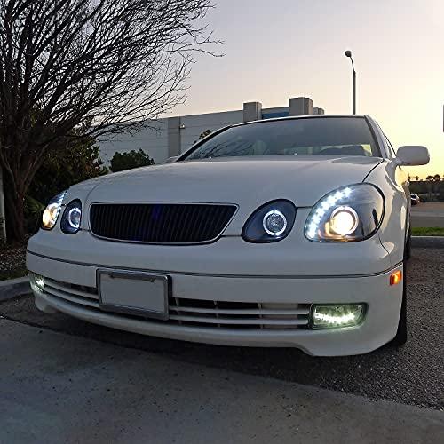 Spec D Tuning LHP GS30098JM RS ブラックプロジェクターヘッドライト (ハローハウジング   工場キセ 並行輸入品の画像