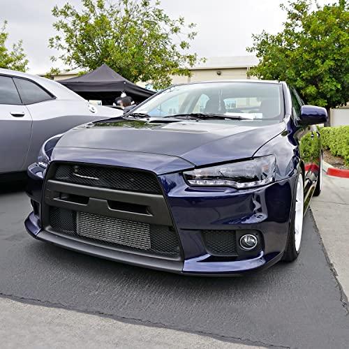 【並行輸入品】Spec D Tuning 2LHP EVO08G 8 TM ブラックプロジェクターヘッドライト (スモークレンズ付き光沢ハウジンの画像