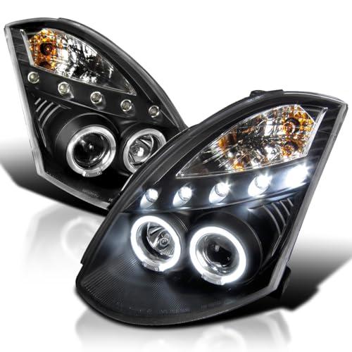 Spec D Tuning LHP G35032JM TM ブラックプロジェクターヘッドライト (ハウジング1つ HID互換 D2 並行輸入品の画像