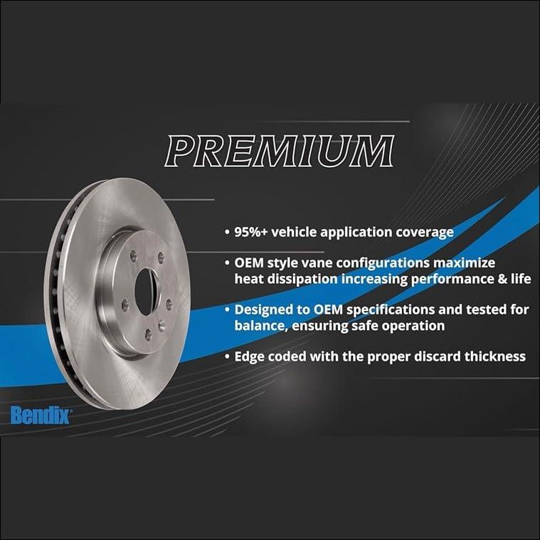 Bendix プレミアムドラム\u0026ローター PRT5278 フロントブレーキローター Bendix Premium PRT5278  並行輸入品の画像