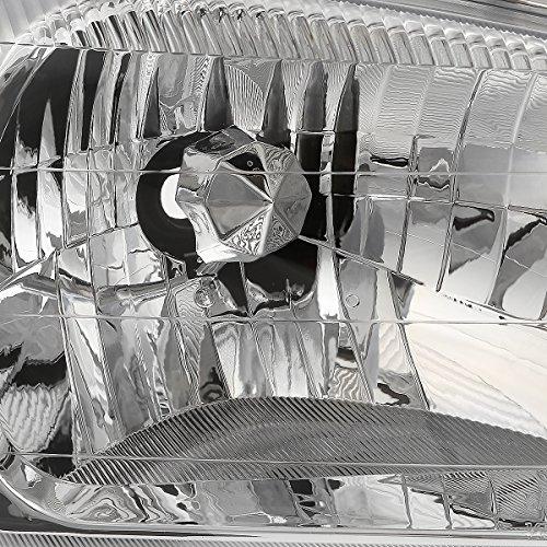 Auto Dynasty Pair of Chrome Housing Clear Corner Headlight Assem 並行輸入品の画像