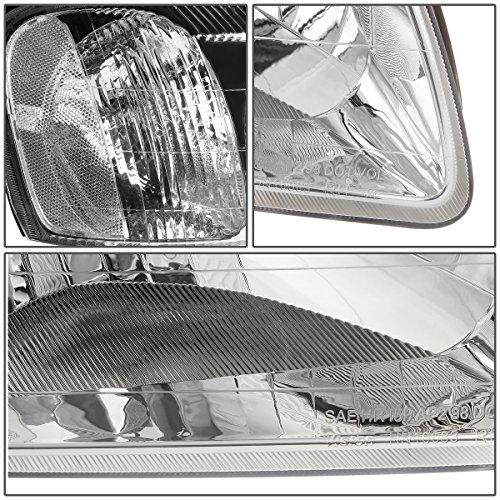 Auto Dynasty Pair of Chrome Housing Clear Corner Headlight Assem 並行輸入品の画像