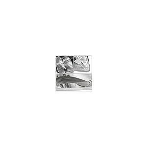 Auto Dynasty Pair of Chrome Housing Clear Corner Headlight Assem 並行輸入品の画像