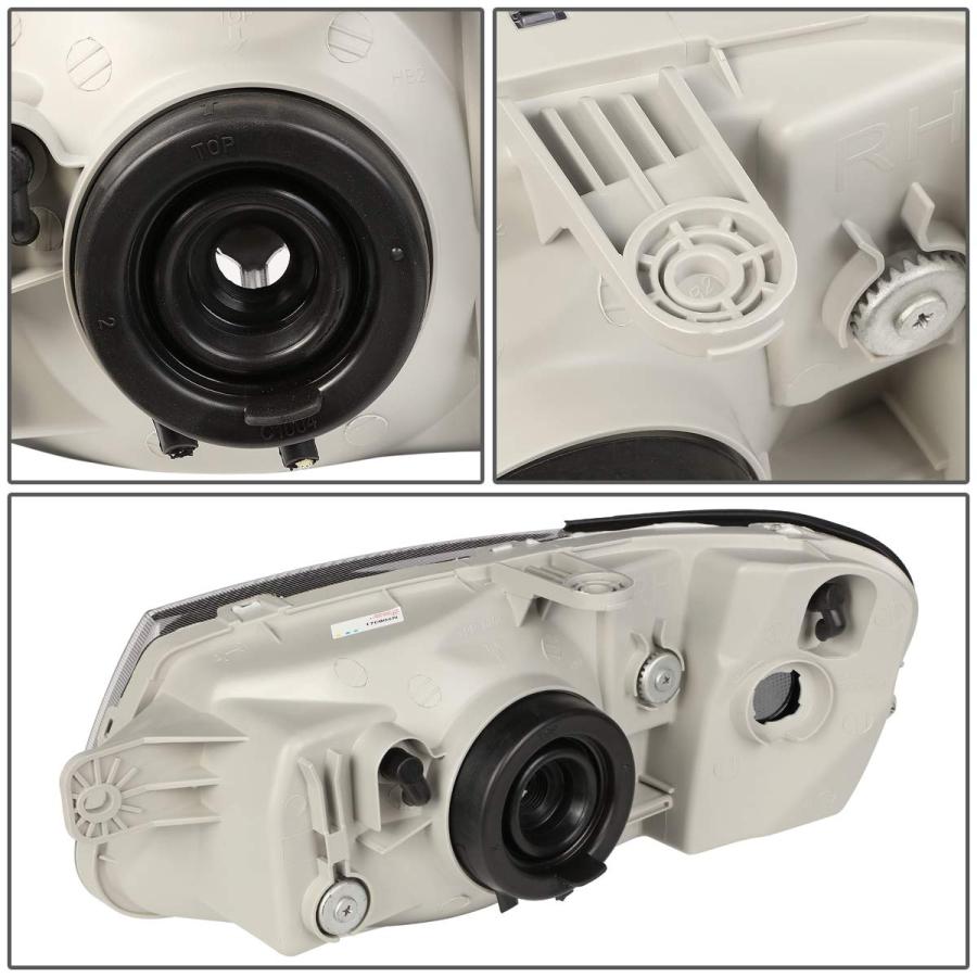 Auto Dynasty Pair of Chrome Housing Clear Corner Headlight Assem 並行輸入品の画像