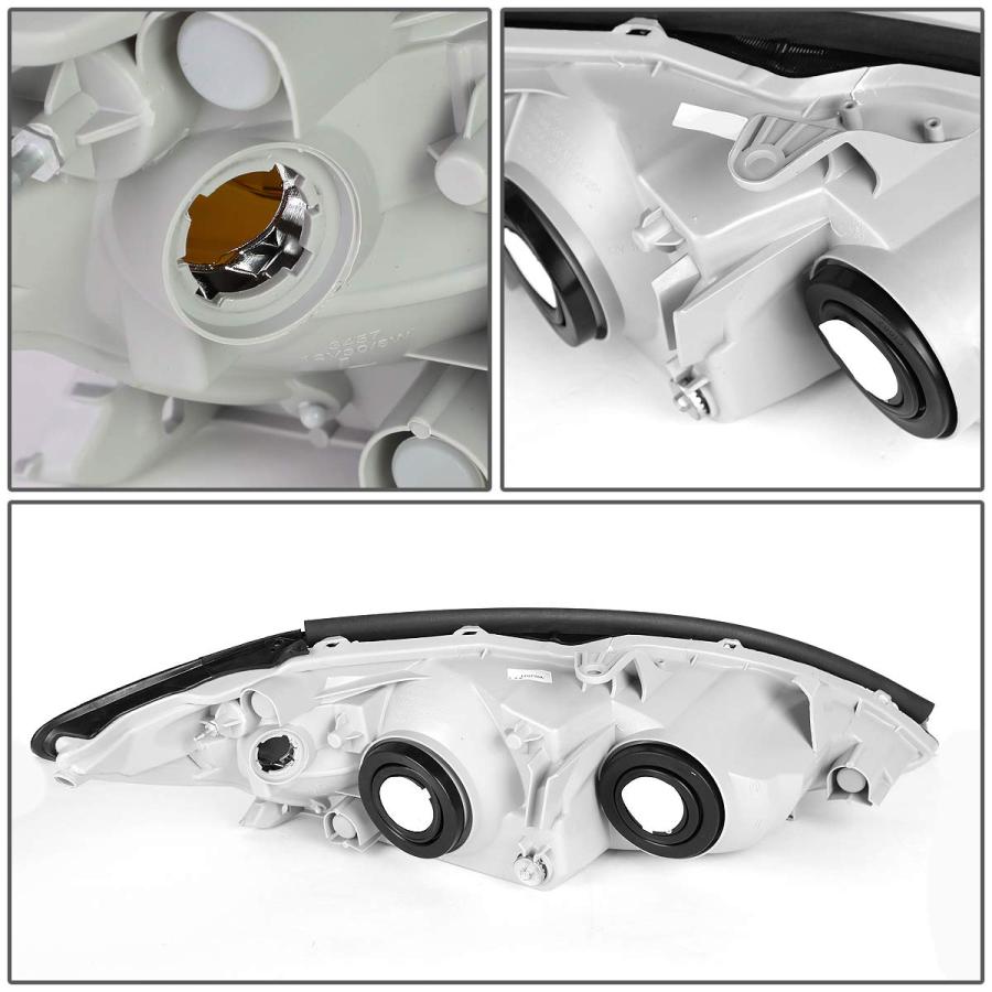 Auto Dynasty Pair of Smoked Housing Amber Corner Headlight Assem 並行輸入品の画像