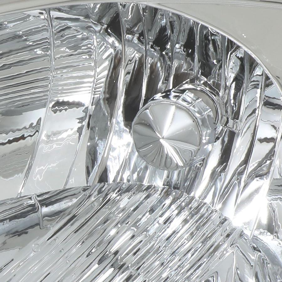 Auto Dynasty Pair of Chrome Housing Clear Corner Headlight Lamps 並行輸入品の画像