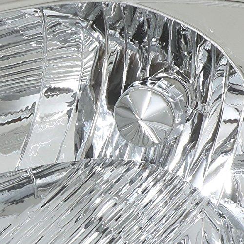 Auto Dynasty Pair of Chrome Housing Clear Corner Headlight Lamps 並行輸入品の画像