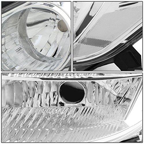 Auto Dynasty Pair of Chrome Housing Clear Corner Headlight Lamps 並行輸入品の画像