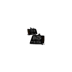 【並行輸入品】DNA MOTORING HL OH CSA07 BK SM AM ペアヘッドライト 07 14 Chevy Tahoe Subuの画像