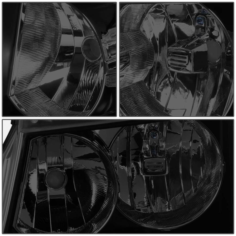 【並行輸入品】DNA MOTORING HL OH CSA07 BK SM AM ペアヘッドライト 07 14 Chevy Tahoe Subuの画像