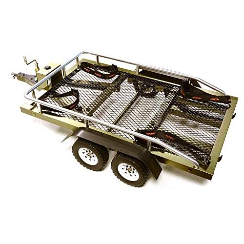 RC Model Machined Alloy Flatbed Dual Axle Car Trailer Kit for 1/1 並行輸入品_1